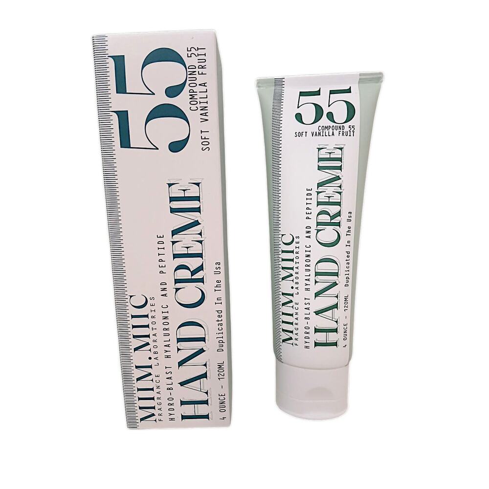 Miim Miic Hydro-Blast Hand Creme 4 oz 55 Soft Vanilla Fruit Hyaluronic FULL SIZE